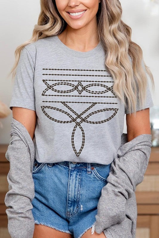 Western Boot Stitch | Graphic T-Shirt