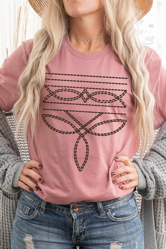 Western Boot Stitch | Graphic T-Shirt