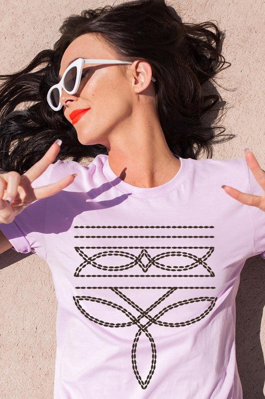 Western Boot Stitch | Graphic T-Shirt