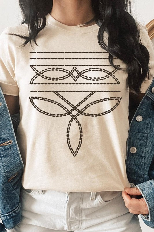 Western Boot Stitch | Graphic T-Shirt