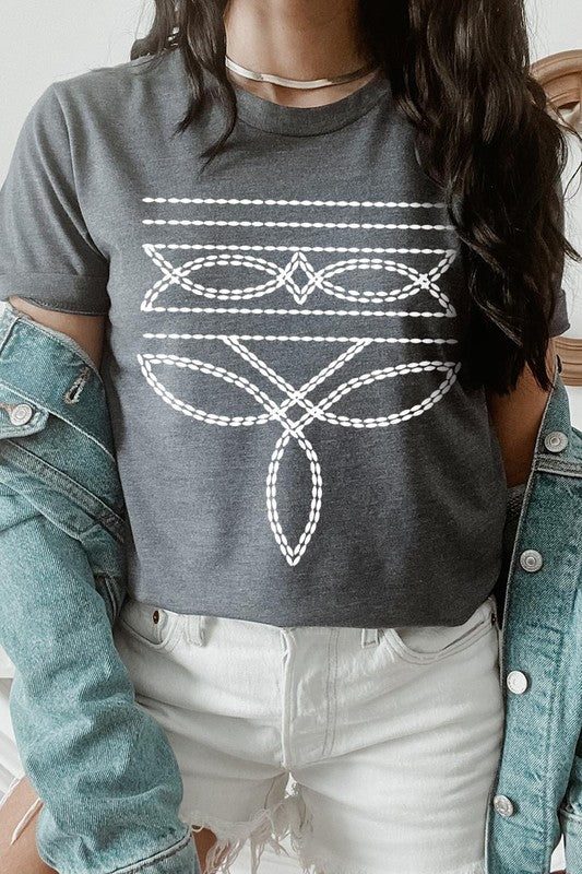 Western Boot Stitch | Graphic T-Shirt