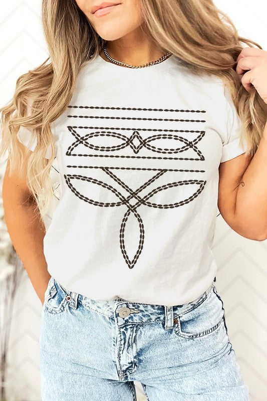 Western Boot Stitch | Graphic T-Shirt
