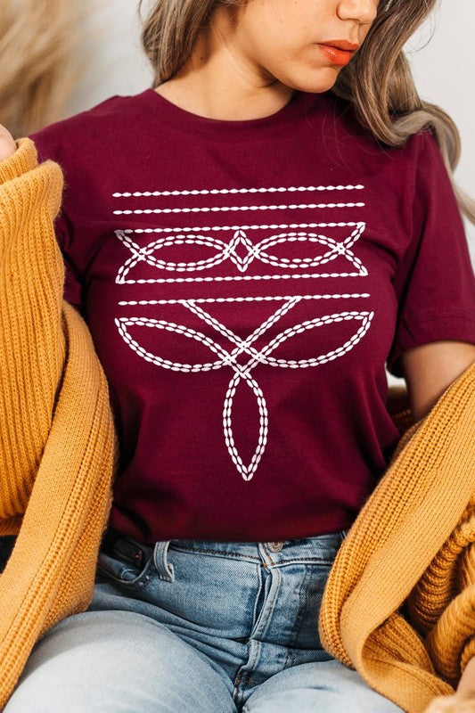 Western Boot Stitch | Graphic T-Shirt