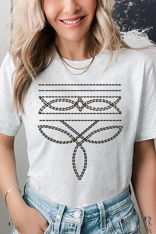 Western Boot Stitch | Graphic T-Shirt