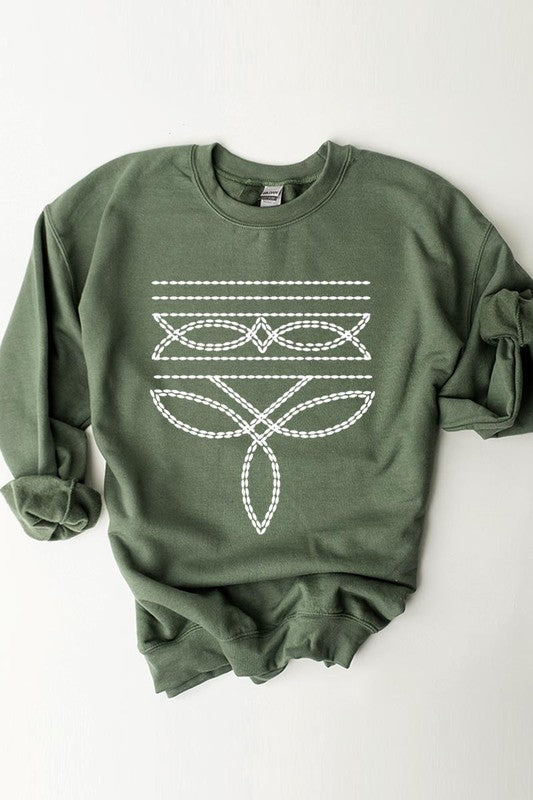 Western Boot Stitch | Sweatshirt
