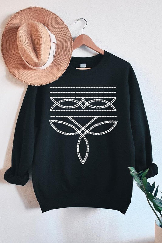 Western Boot Stitch | Sweatshirt