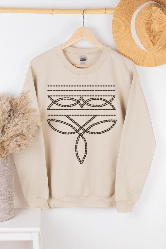 Western Boot Stitch | Sweatshirt
