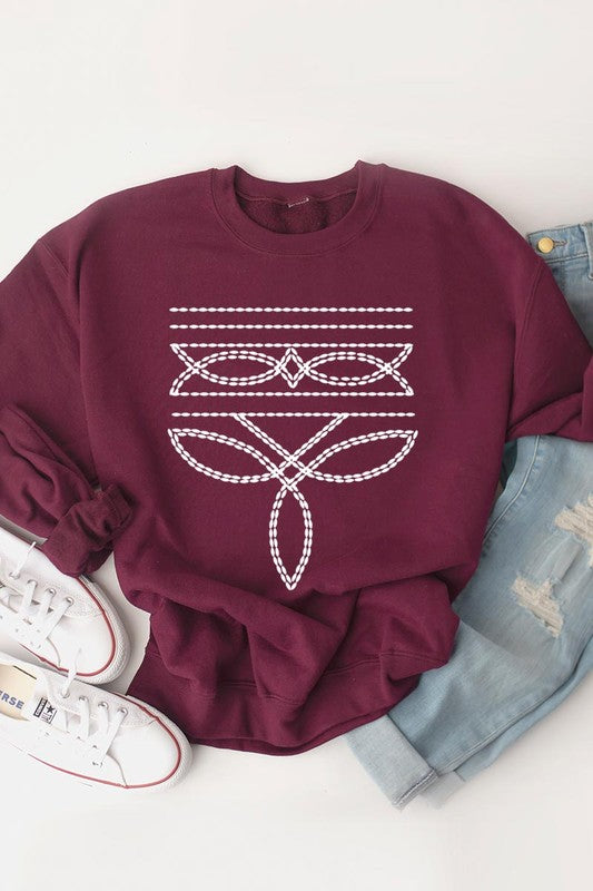 Western Boot Stitch | Sweatshirt
