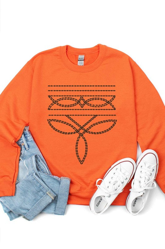 Western Boot Stitch | Sweatshirt