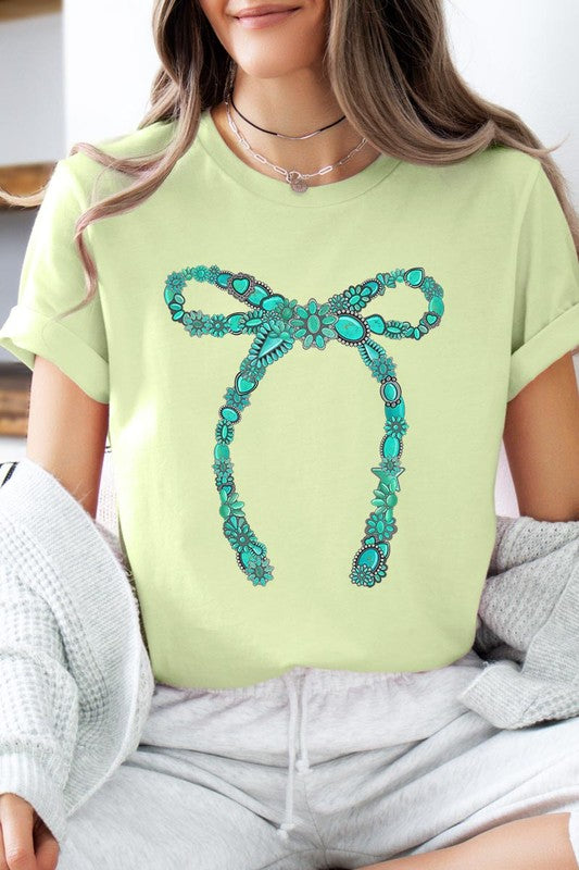 Turquoise Bow | Graphic T-Shirt