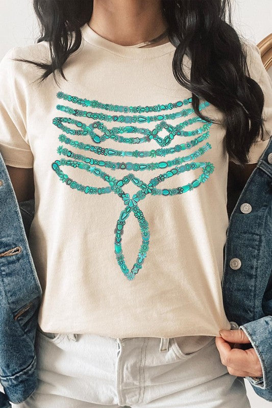 Turquoise Stone Boot Stitch | Graphic T-Shirt