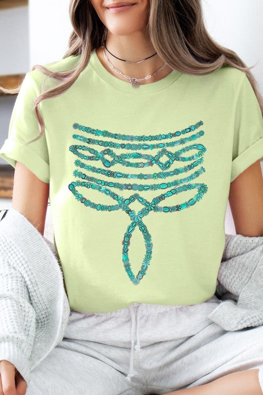 Turquoise Stone Boot Stitch | Graphic T-Shirt