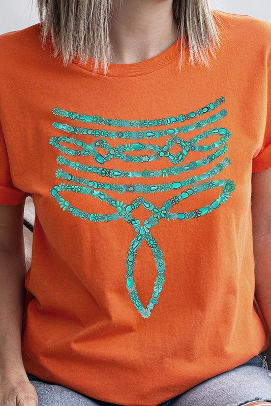 Turquoise Stone Boot Stitch | Graphic T-Shirt