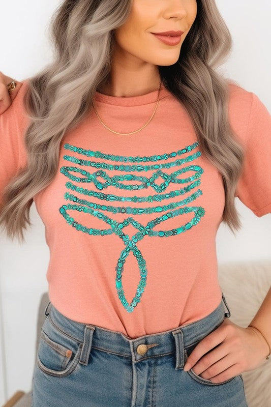 Turquoise Stone Boot Stitch | Graphic T-Shirt