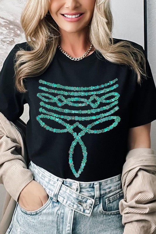 Turquoise Stone Boot Stitch | Graphic T-Shirt