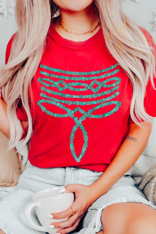 Turquoise Stone Boot Stitch | Graphic T-Shirt