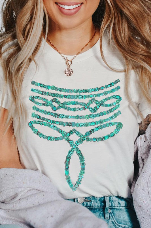 Turquoise Stone Boot Stitch | Graphic T-Shirt