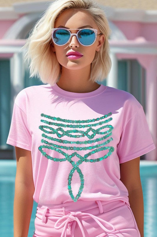 Turquoise Stone Boot Stitch | Graphic T-Shirt