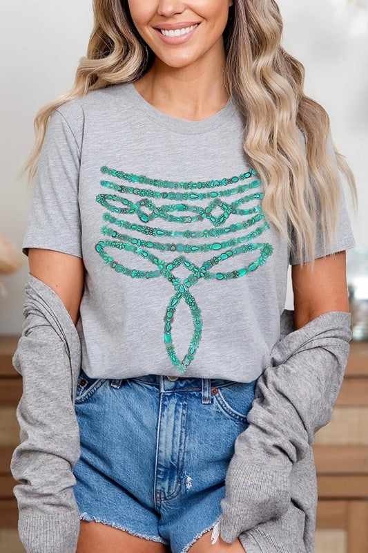 Turquoise Stone Boot Stitch | Graphic T-Shirt