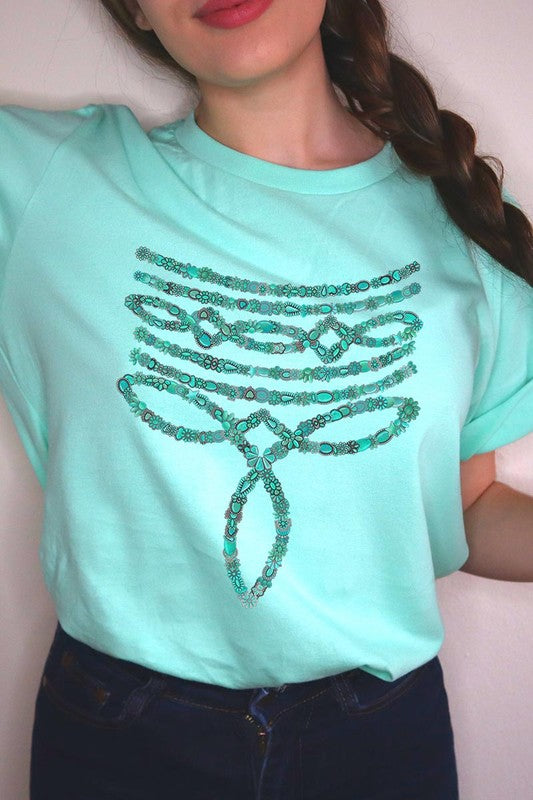 Turquoise Stone Boot Stitch | Graphic T-Shirt