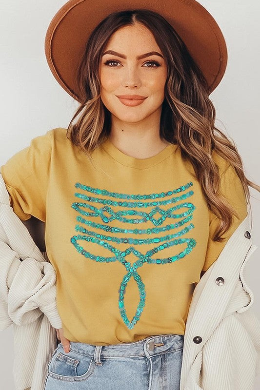 Turquoise Stone Boot Stitch | Graphic T-Shirt