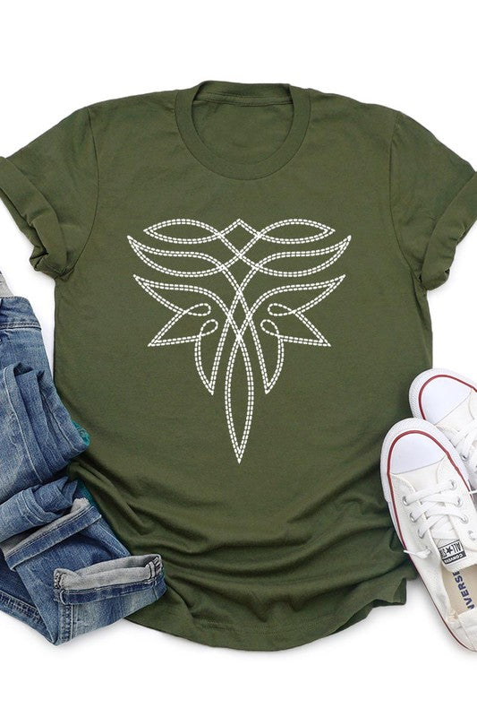 Western Boot Stitch | Graphic T-Shirt