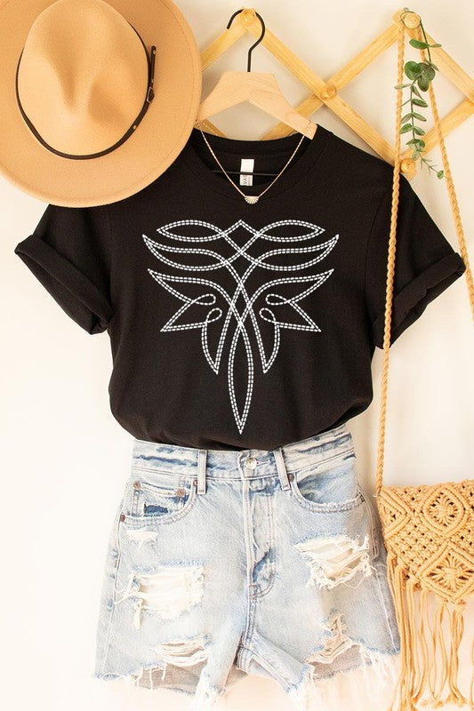 Western Boot Stitch | Graphic T-Shirt