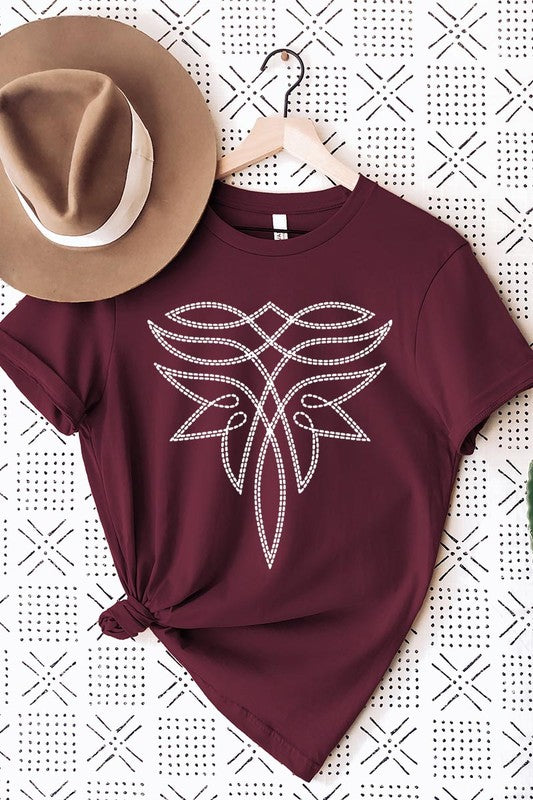 Western Boot Stitch | Graphic T-Shirt