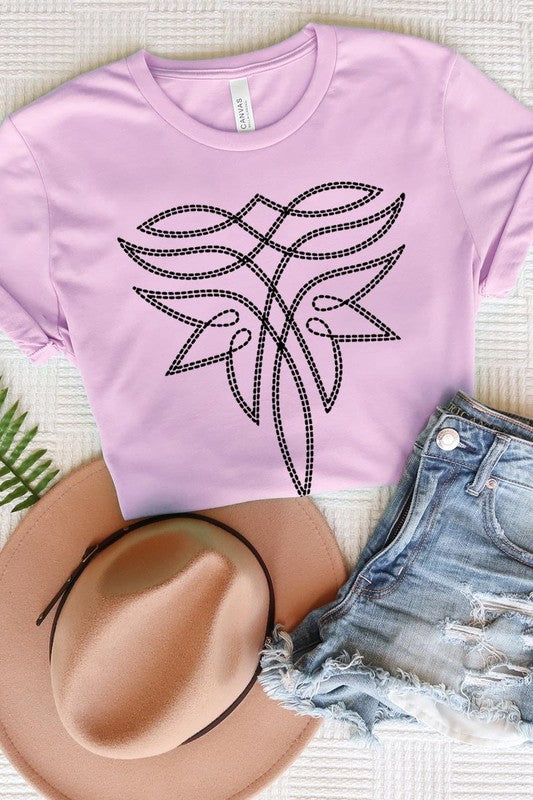 Western Boot Stitch | Graphic T-Shirt