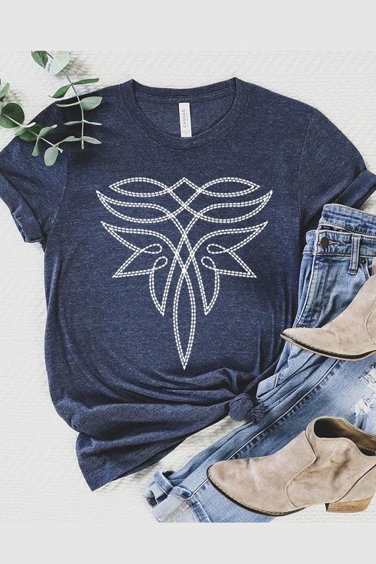 Western Boot Stitch | Graphic T-Shirt