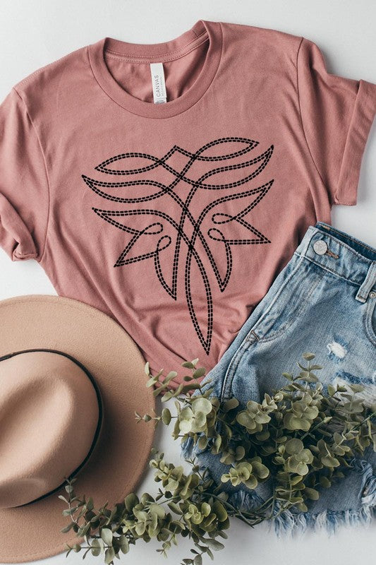 Western Boot Stitch | Graphic T-Shirt