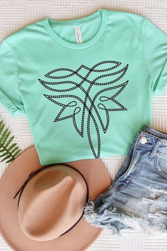 Western Boot Stitch | Graphic T-Shirt