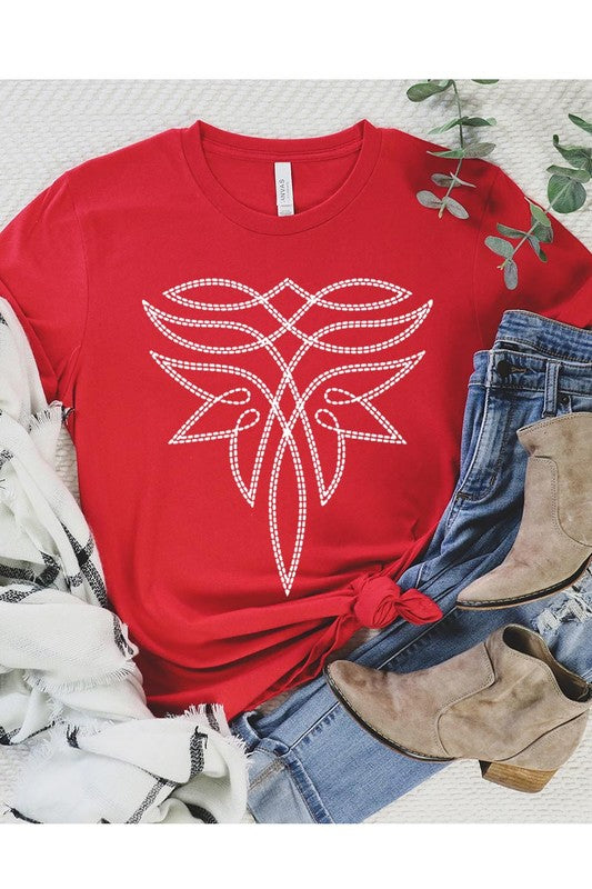 Western Boot Stitch | Graphic T-Shirt