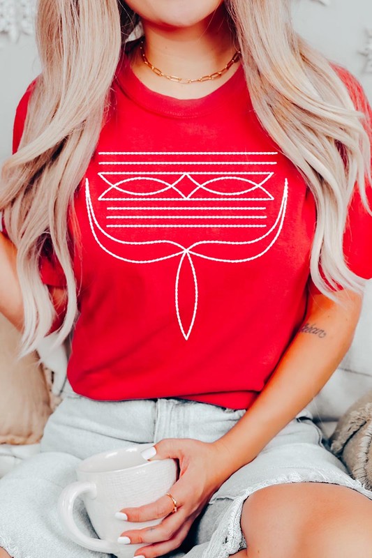 Western Boot Stitch | Graphic T Shirt