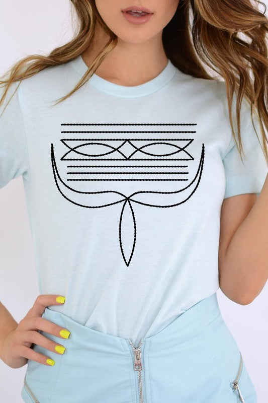 Western Boot Stitch | Graphic T Shirt