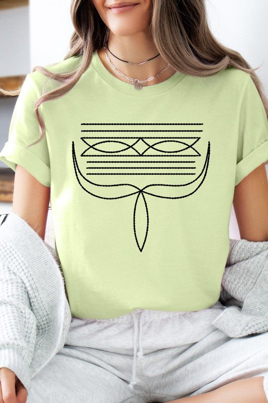 Western Boot Stitch | Graphic T Shirt
