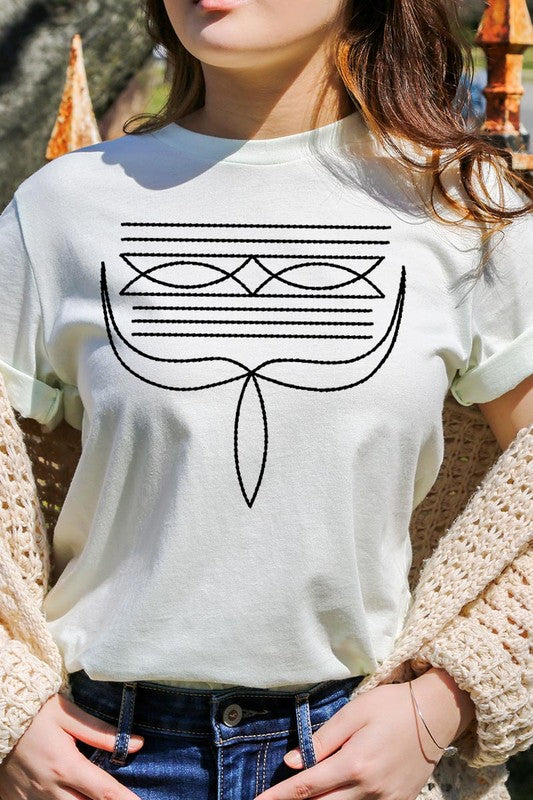 Western Boot Stitch | Graphic T Shirt