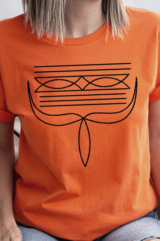 Western Boot Stitch | Graphic T Shirt