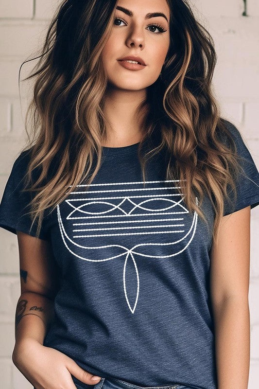 Western Boot Stitch | Graphic T Shirt