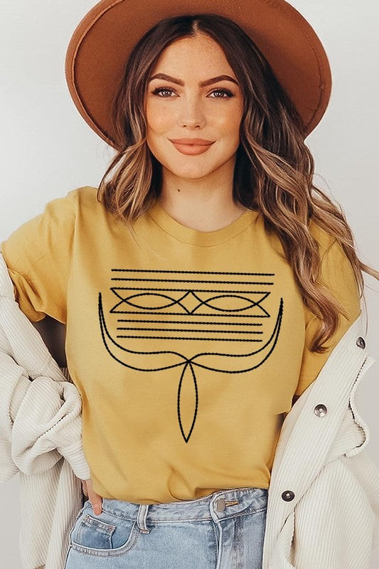 Western Boot Stitch | Graphic T Shirt