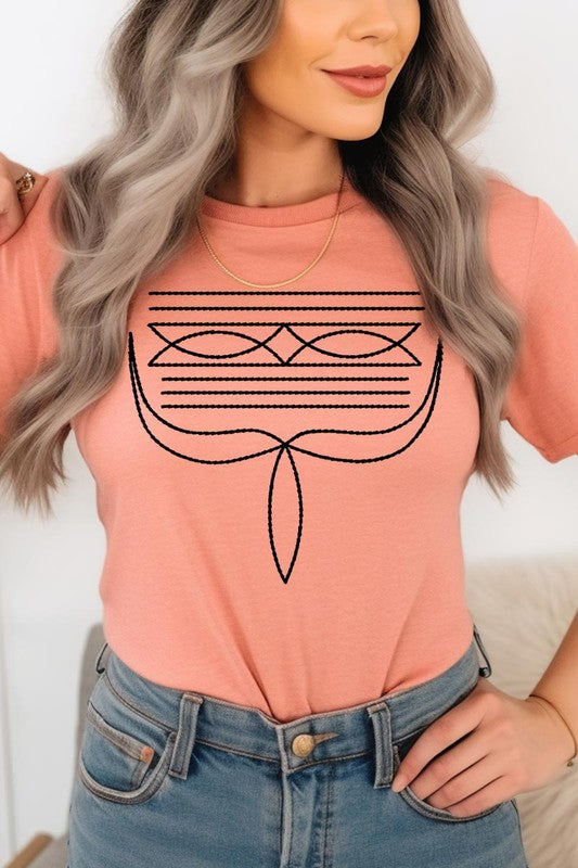 Western Boot Stitch | Graphic T Shirt