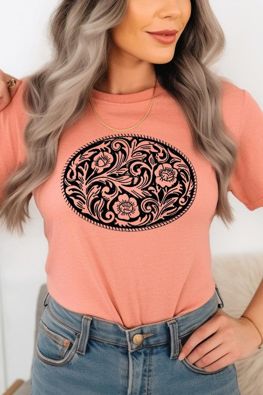 Western Belt Buckle | Graphic T-Shirt