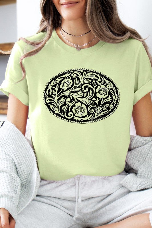 Western Belt Buckle | Graphic T-Shirt