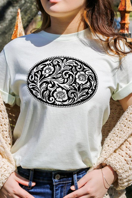 Western Belt Buckle | Graphic T-Shirt