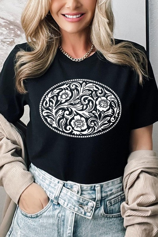 Western Belt Buckle | Graphic T-Shirt