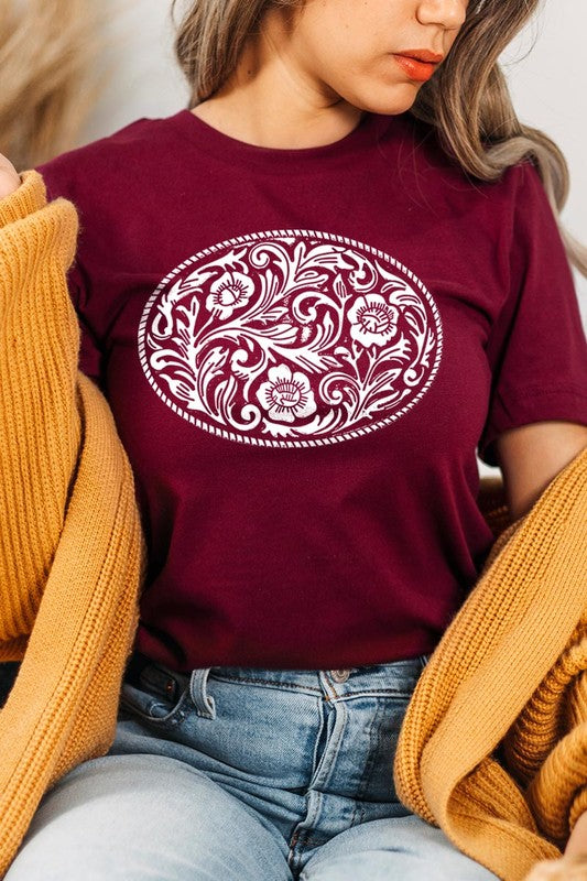Western Belt Buckle | Graphic T-Shirt