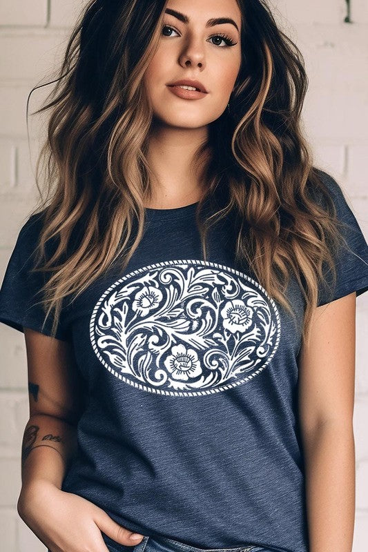 Western Belt Buckle | Graphic T-Shirt