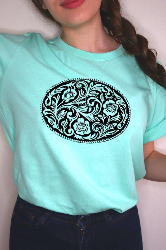 Western Belt Buckle | Graphic T-Shirt