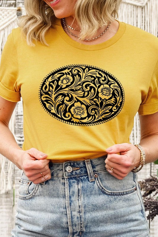 Western Belt Buckle | Graphic T-Shirt