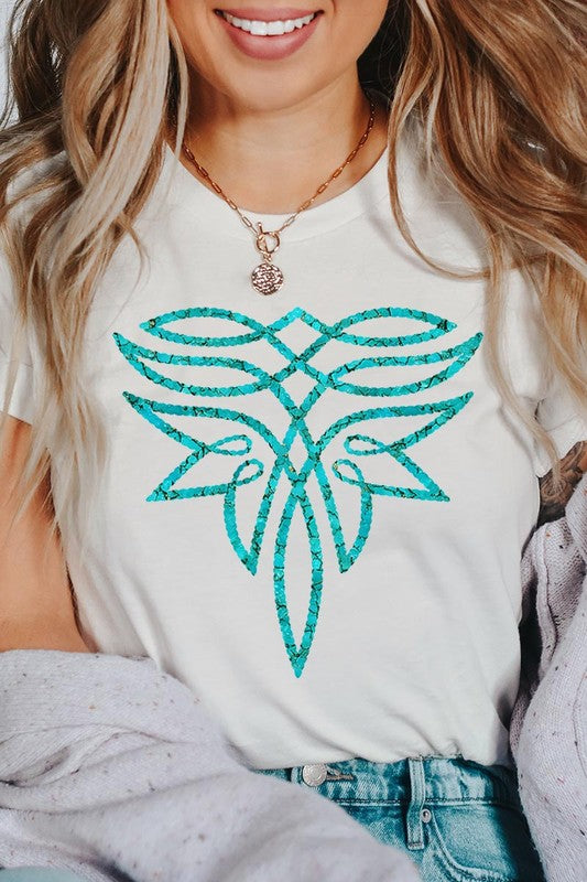 Turquoise Boot Stitch | Graphic T-Shirt